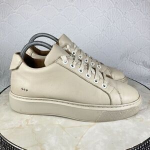 Royal Republiq Sneakers Womens Size 7.5 Tan Leather Dare Jaunt Platform Shoes
